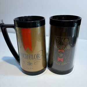 vintage Two Thermo Serv Michelob beer insulated mugs